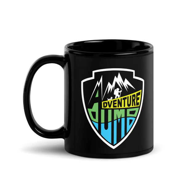 AdventureDumb Black Glossy Mug