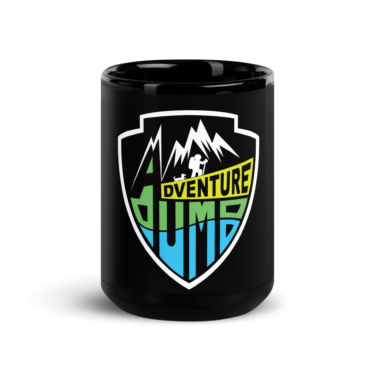 AdventureDumb Black Glossy Mug