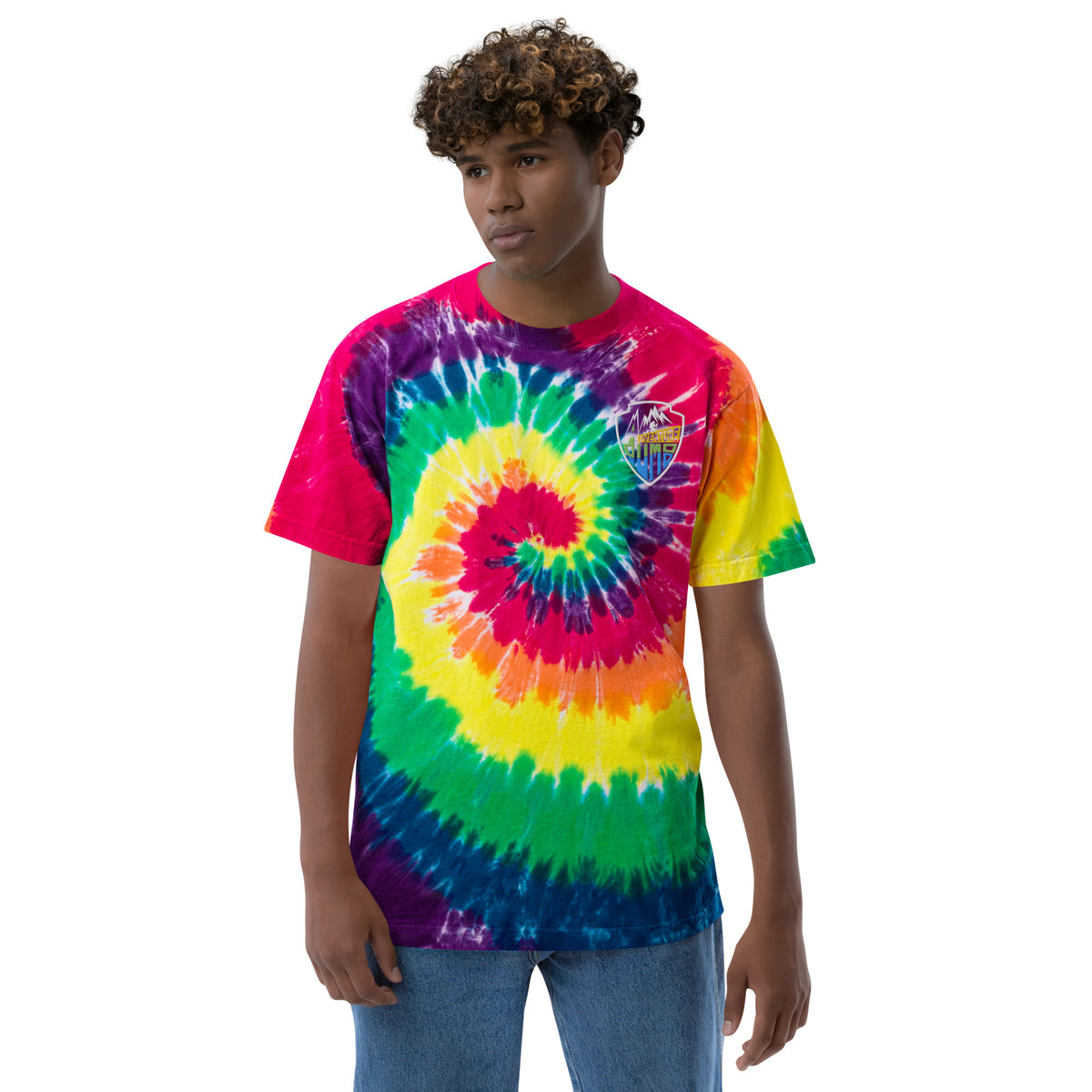 AdventureDumb Oversized tie-dye t-shirt