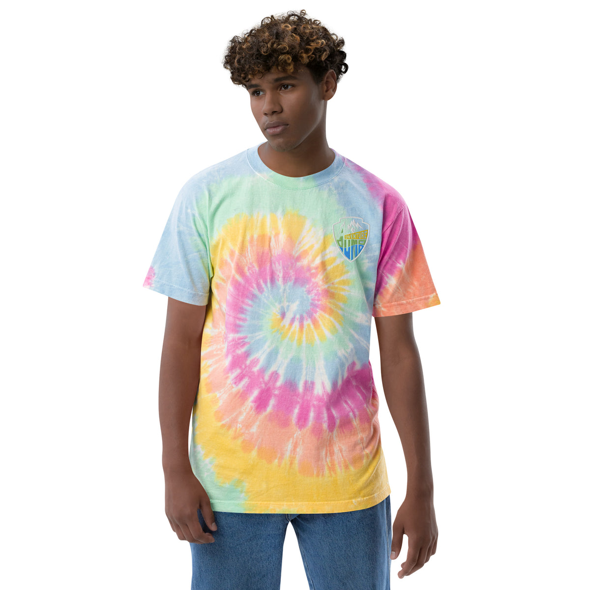 AdventureDumb Oversized tie-dye t-shirt