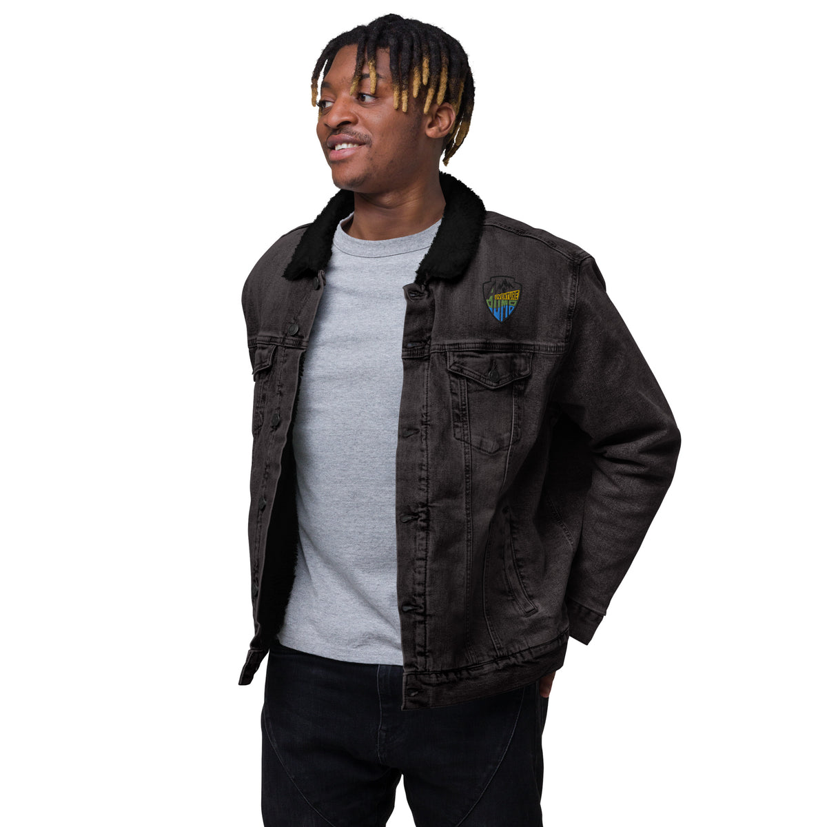 AdventureDumb Unisex denim sherpa jacket