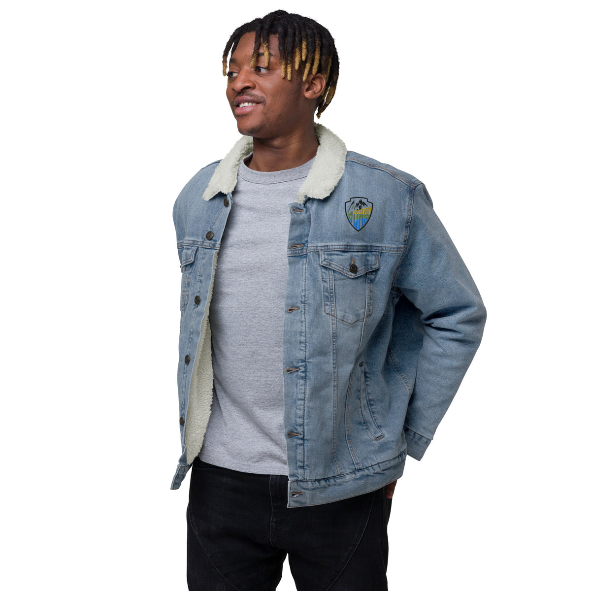 AdventureDumb Unisex denim sherpa jacket